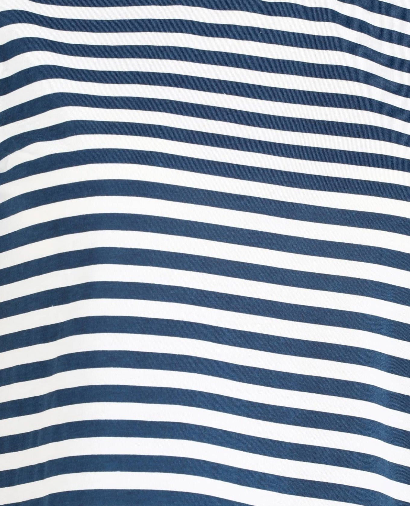 Round Neck Cotton Blend Blue T-Shirt