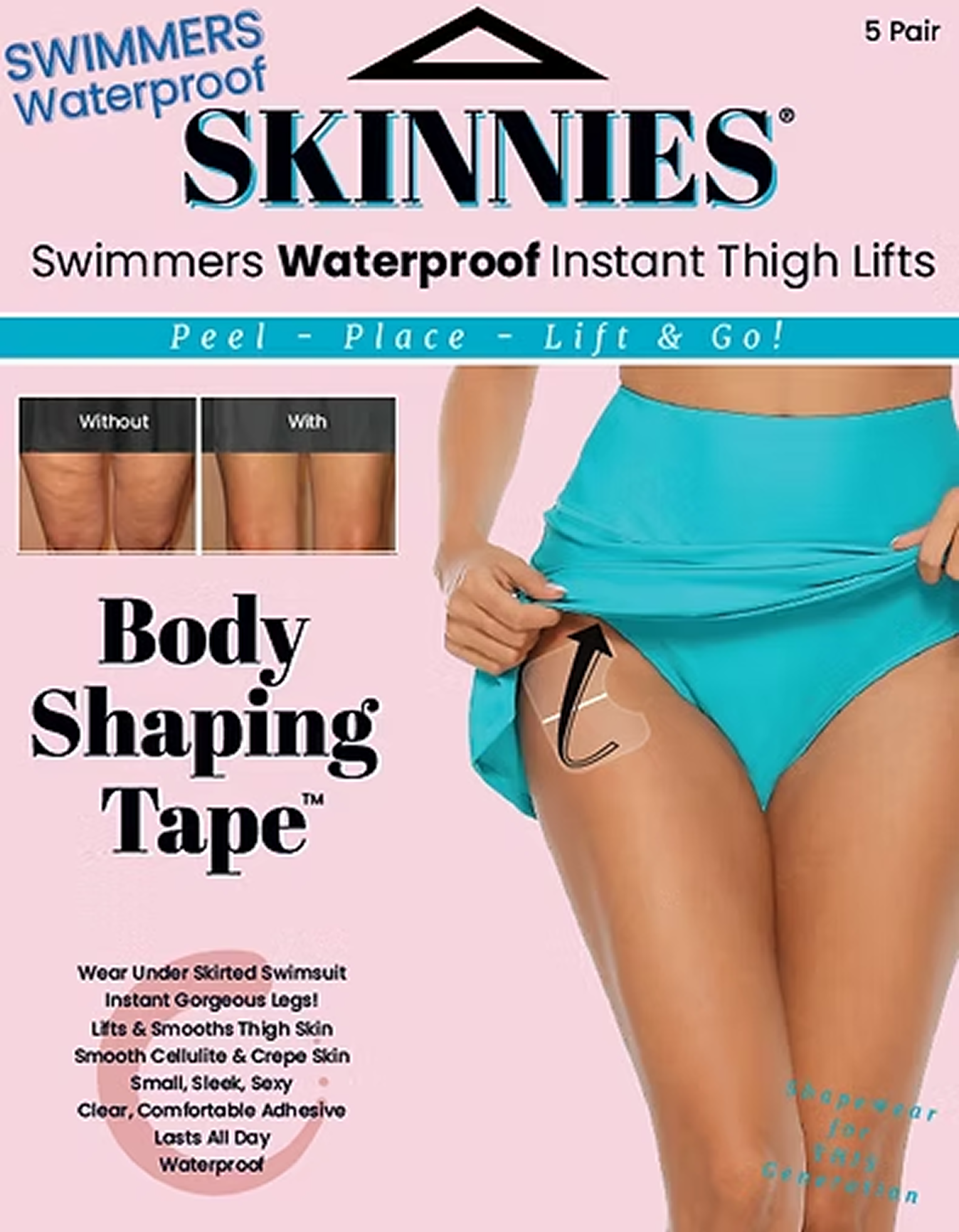 Instant Waterproof Thigh Lifting Tape