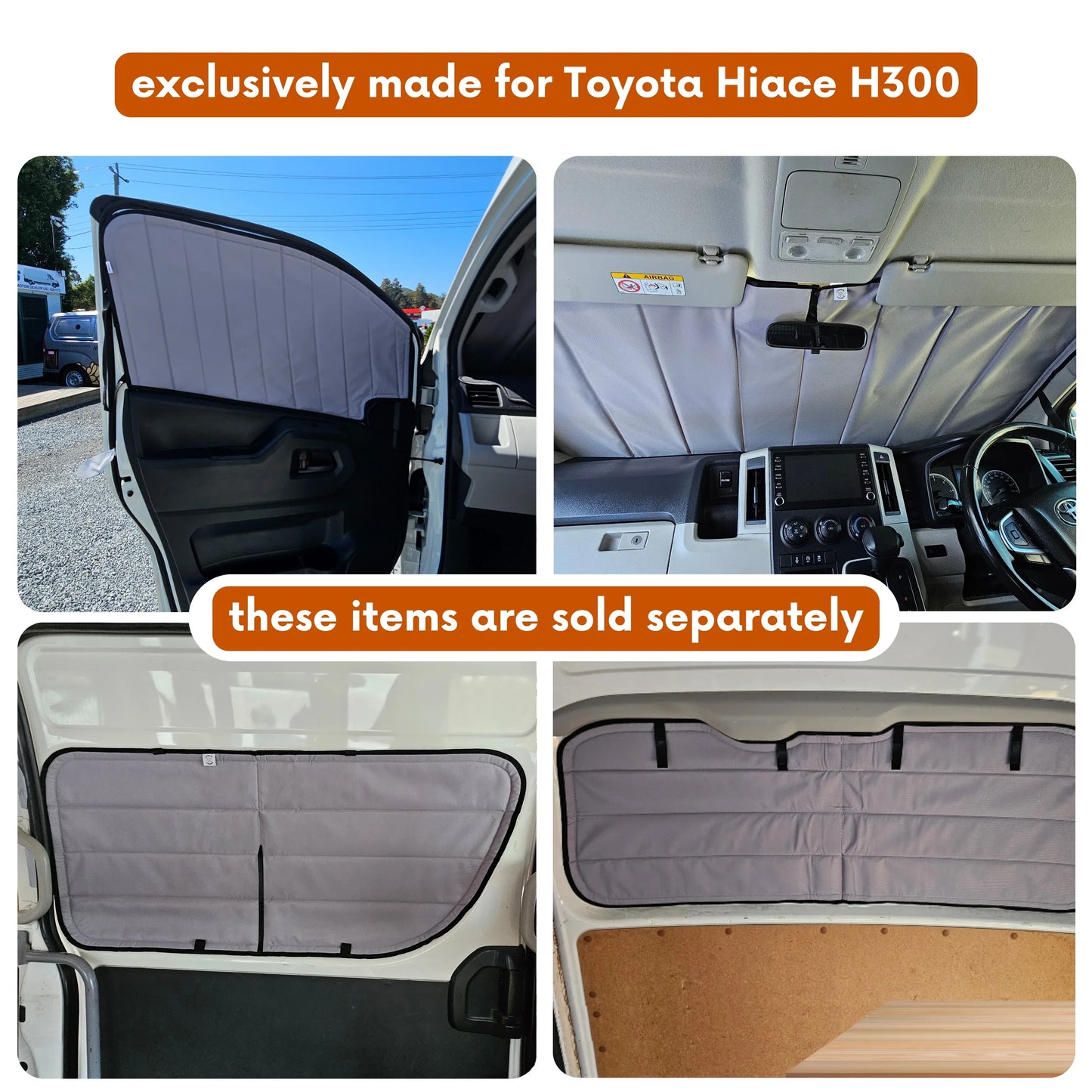 Insulated Window Covers for Toyota Hiace H300
