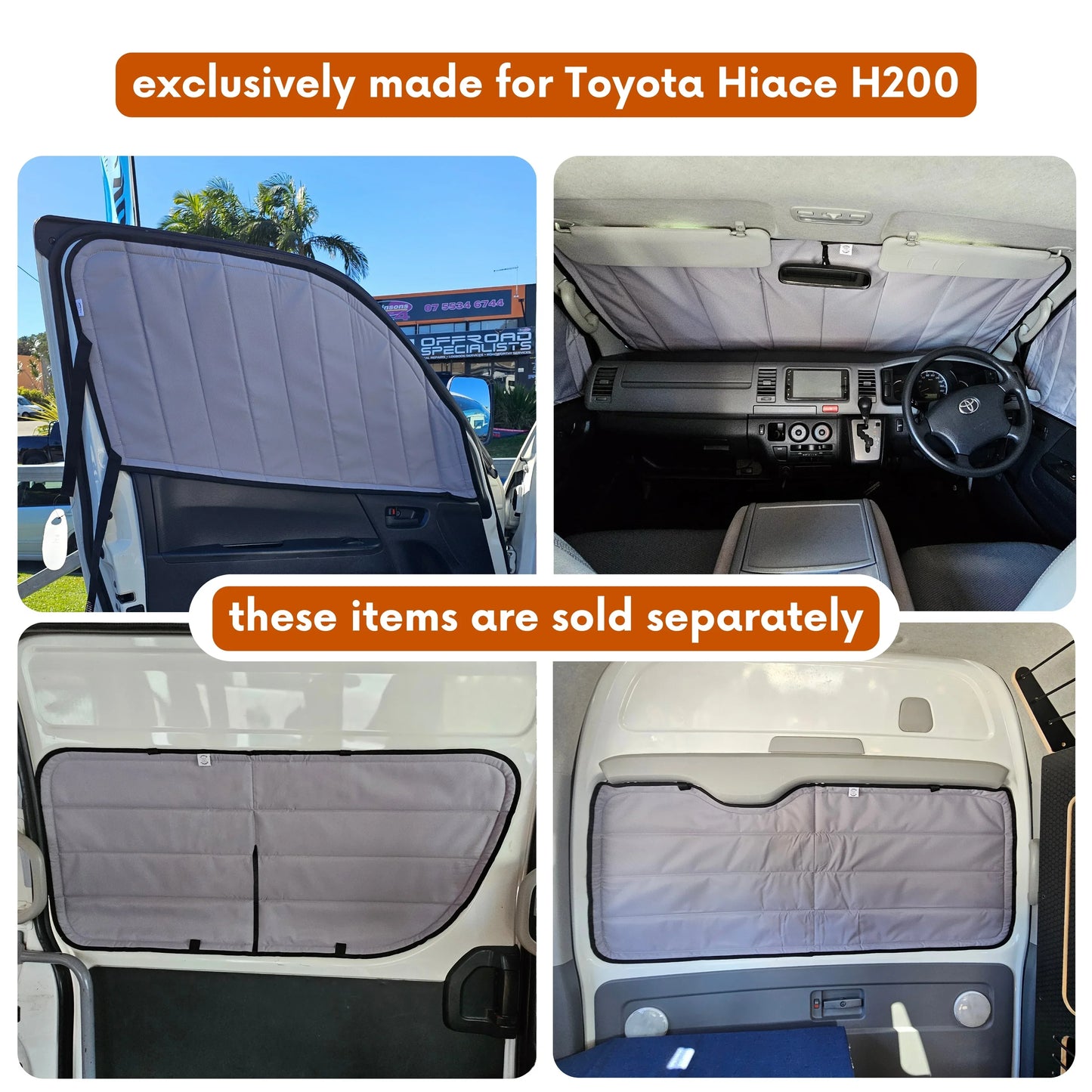 Insulated Window Covers for Toyota Hiace H200