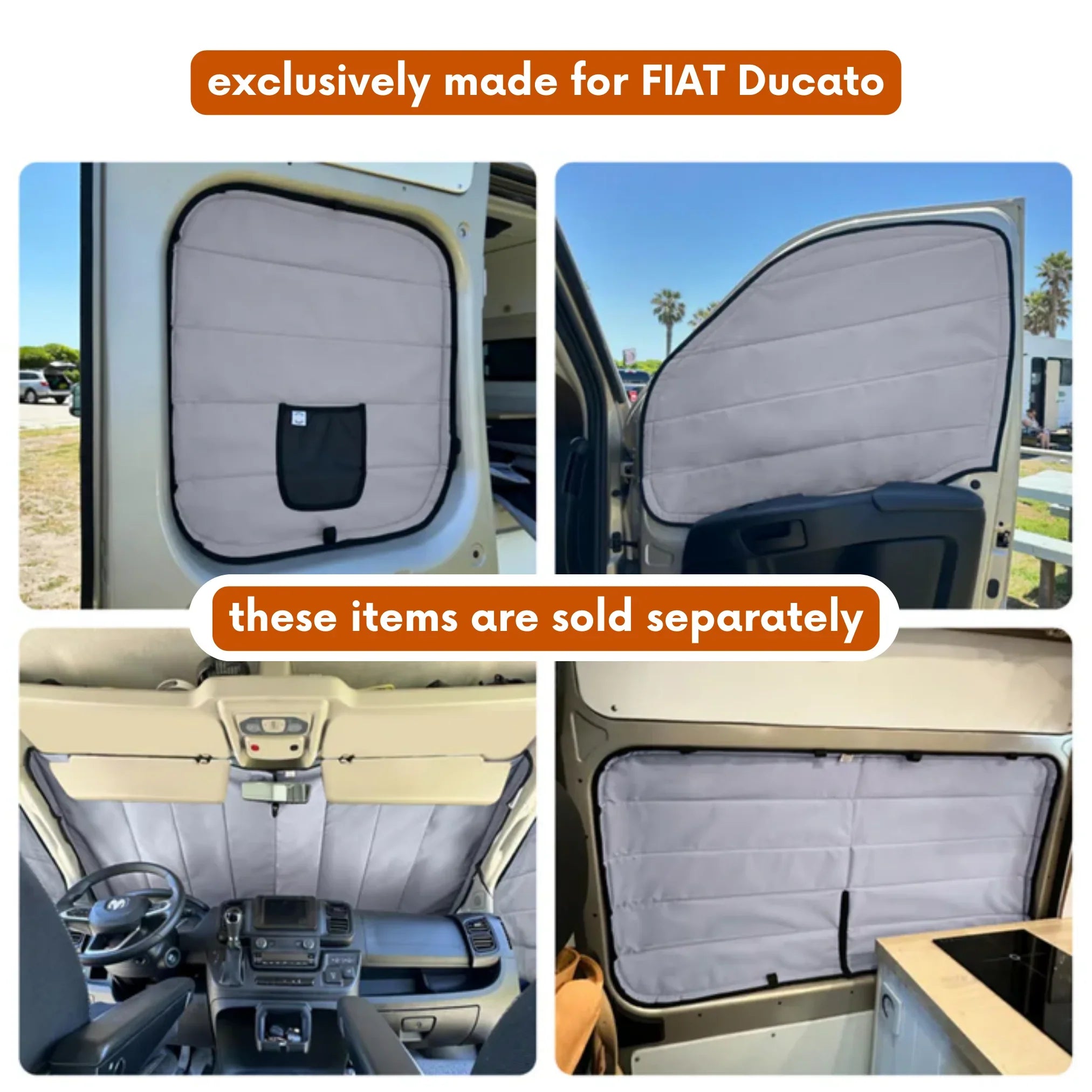 Insulated Window Covers for Fiat Ducato