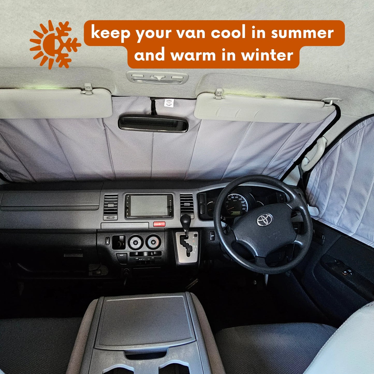 Insulated Window Covers for Toyota Hiace H200