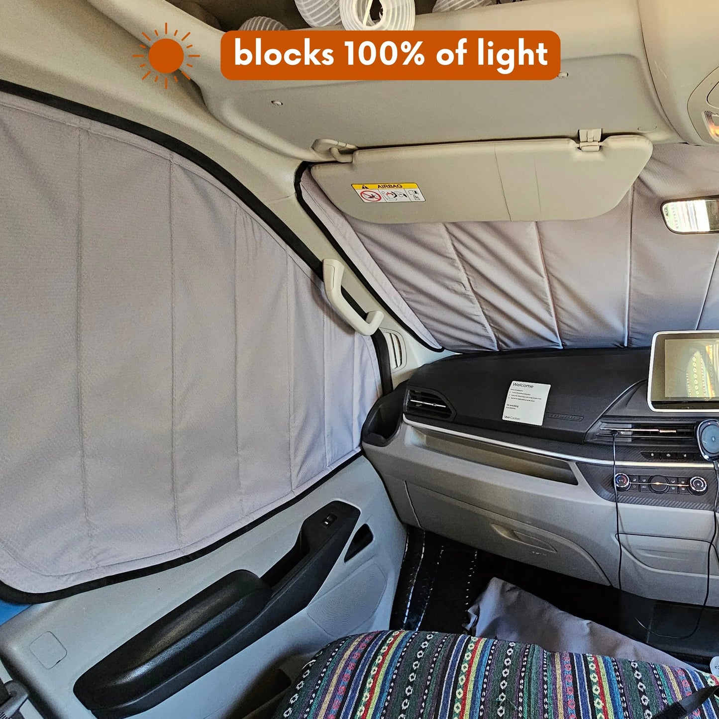 Insulated Window Covers for LDV Deliver 9