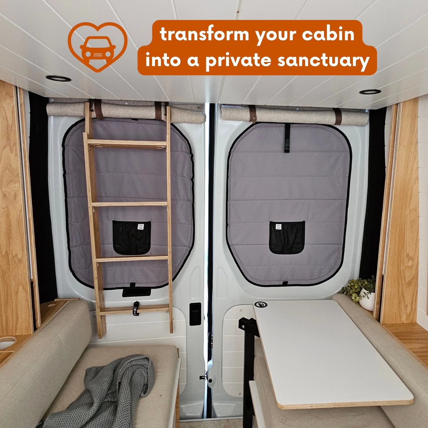 Insulated Window Covers for LDV Deliver 9