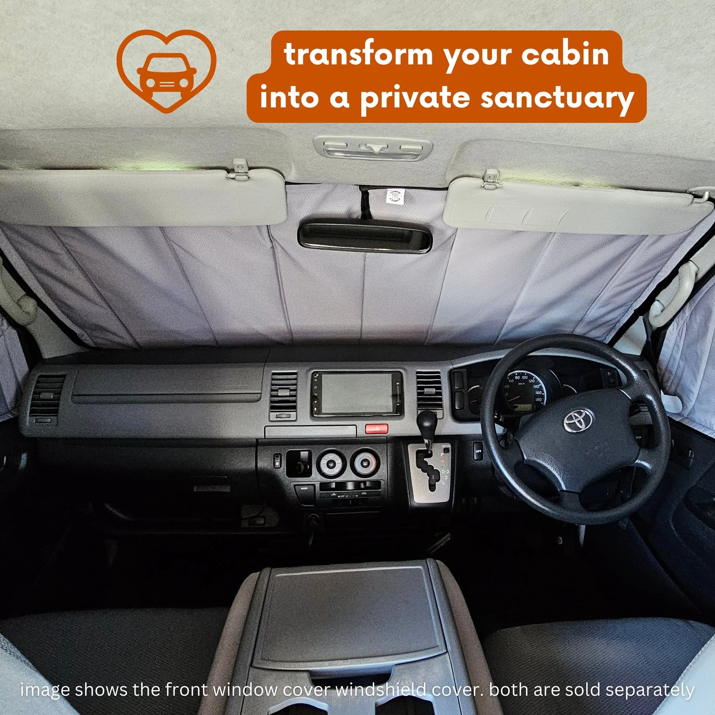 Insulated Window Covers for Toyota Hiace H200