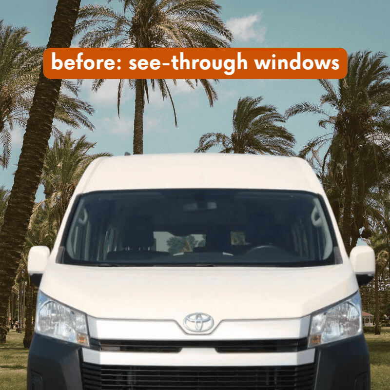 Insulated Window Covers for Toyota Hiace H200