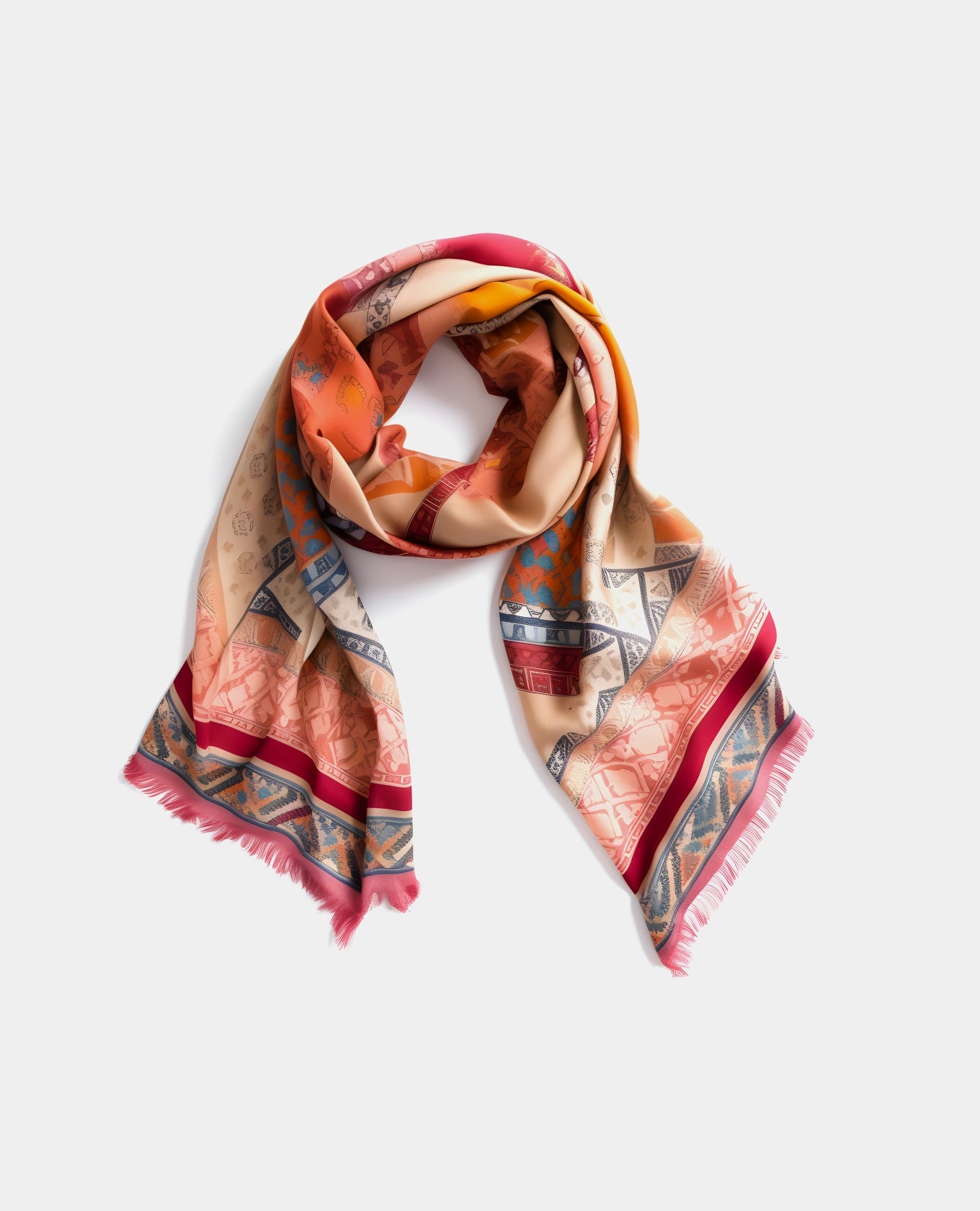 Multi Color Printed Scarf