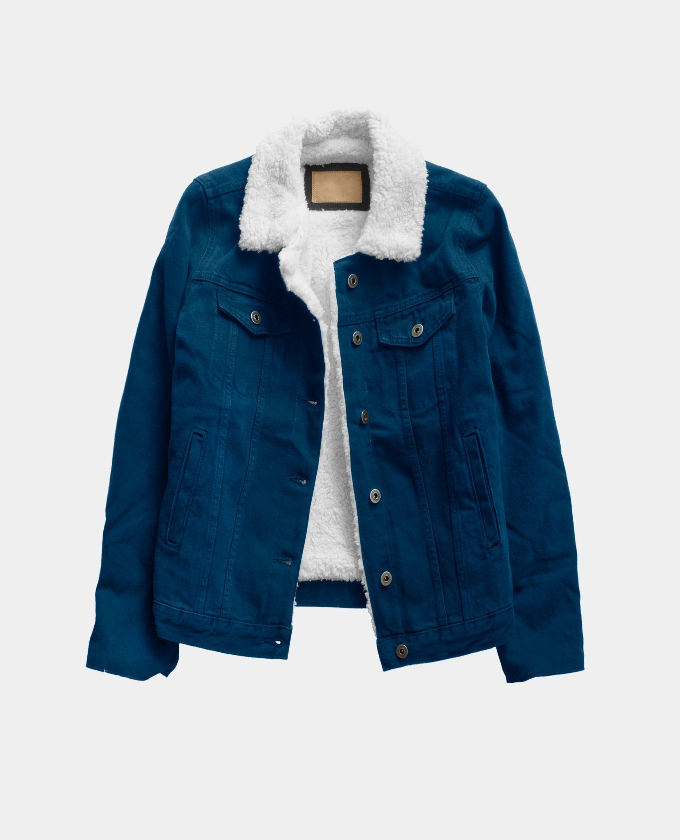 Navy Shearling Jacket Fully Lined