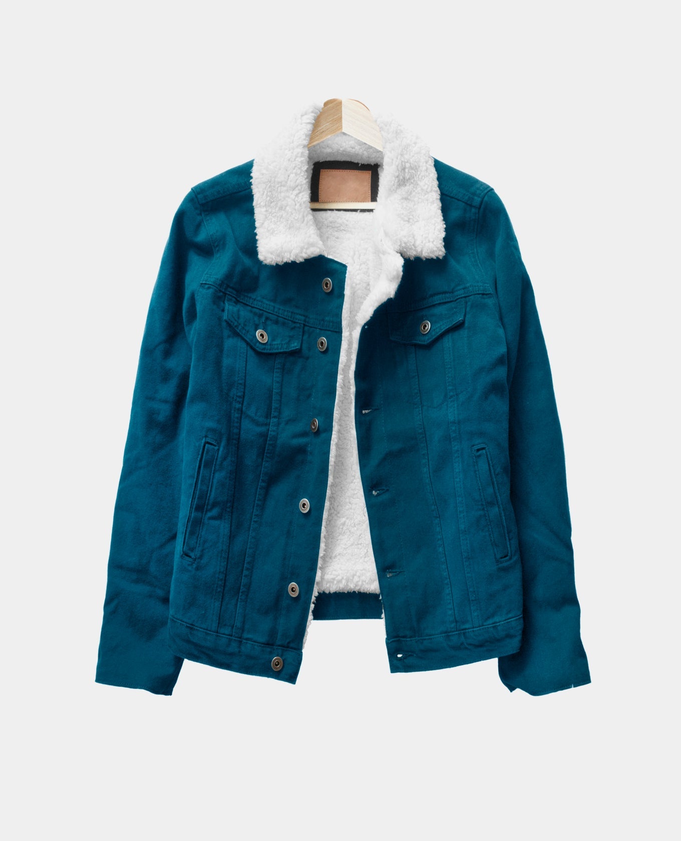 Navy Shearling Jacket Fully Lined