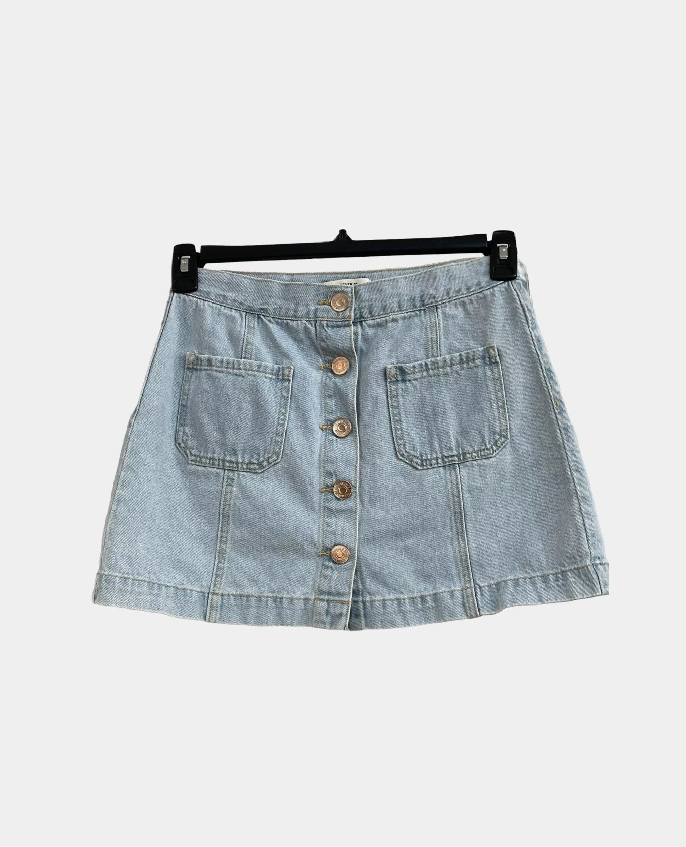 Women Solid A-line Blue Skirt