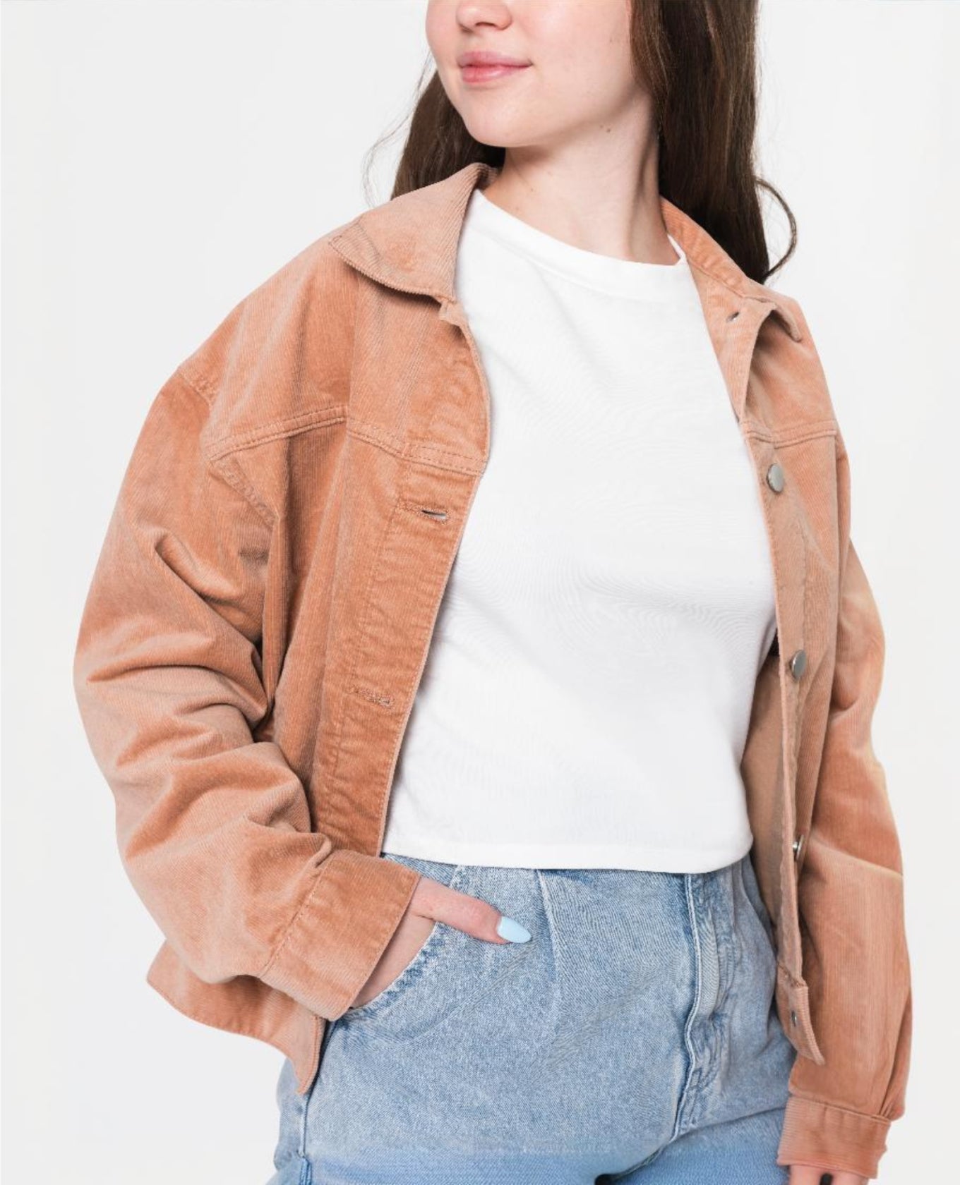Women Solid Denim Jacket