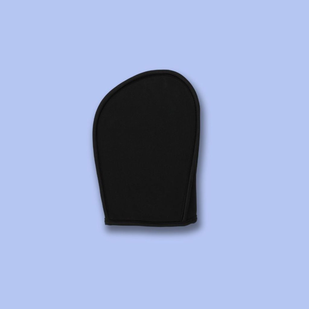 Front view of a single red light therapy glove designed for targeted hand and wrist pain relief.