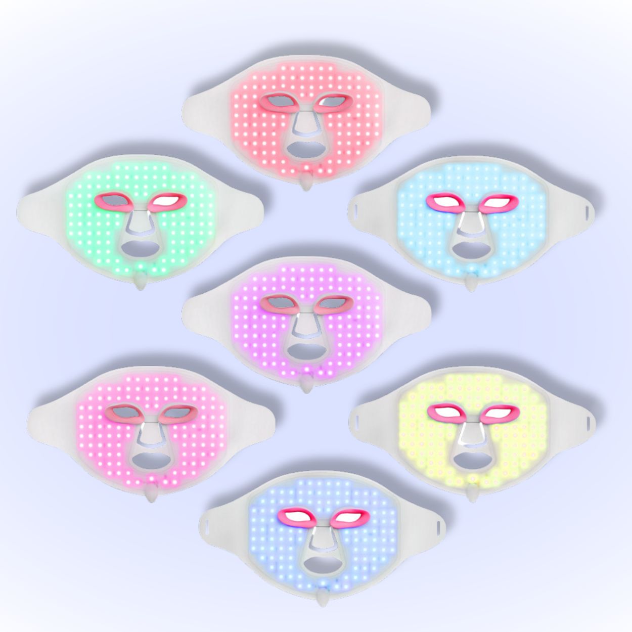 RLB Red Light LED Face Mask - Redlight Blinking