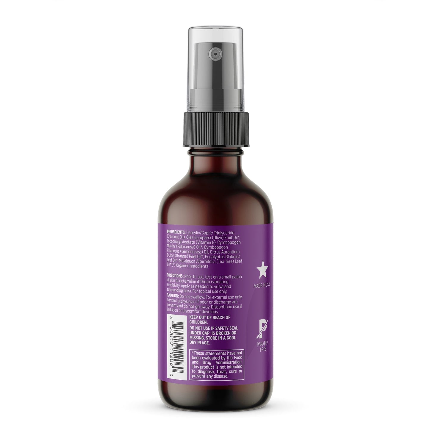 Certified Organic Feminine Spray - 2oz