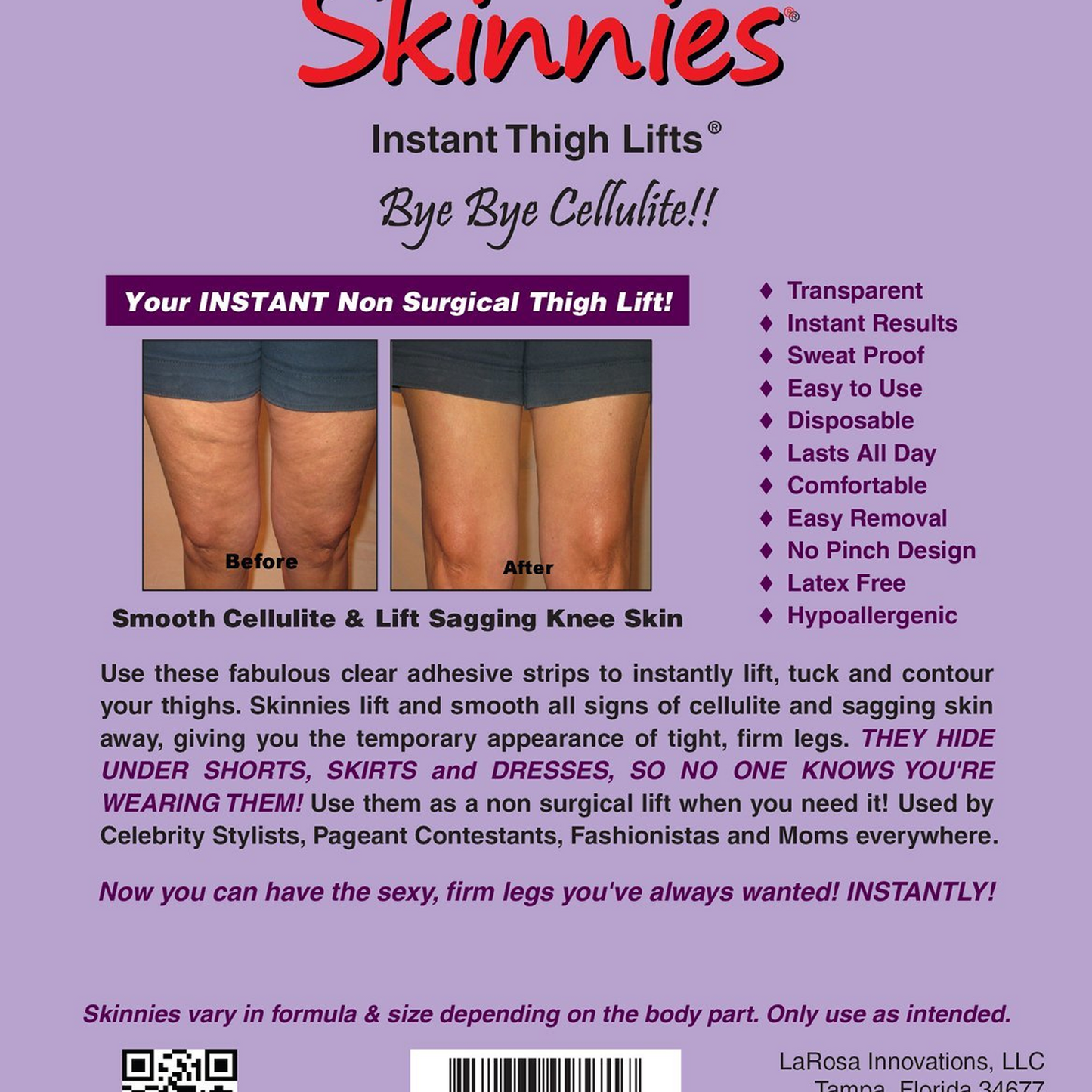 Skinnies Instant Thigh Lifting Tape