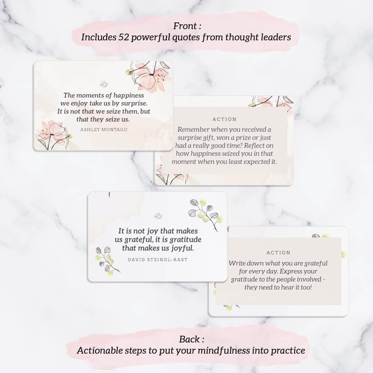 Mindfulness Self Care Cards