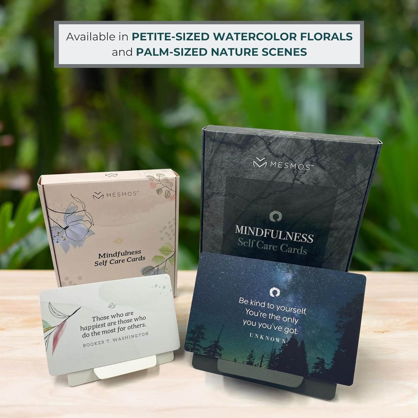 Mindfulness Self Care Cards - Nature Series (Larger Size)