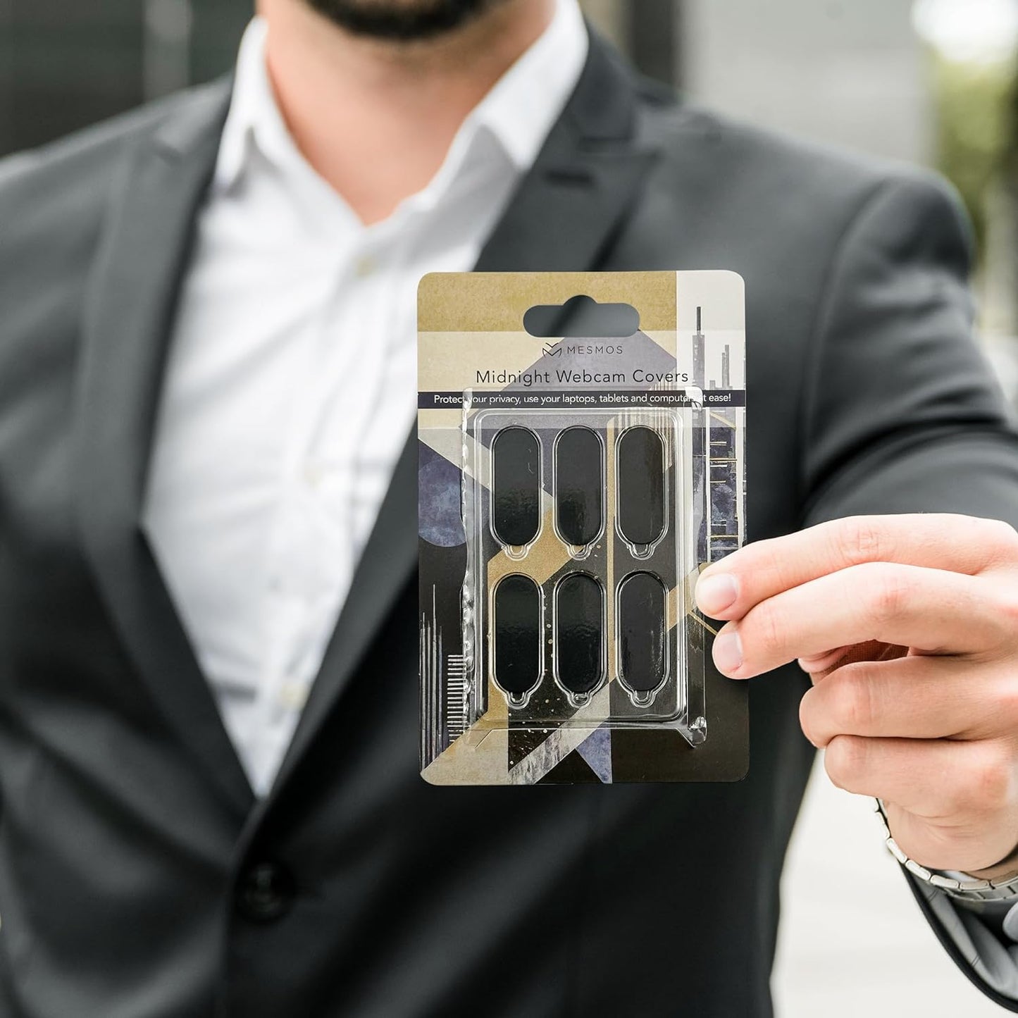 Sleek Black Camera Covers - Large