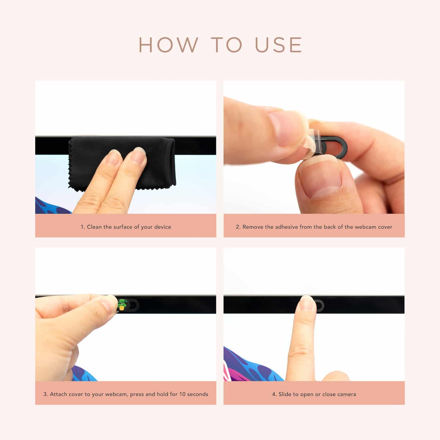 Plant Lovers Webcam Covers