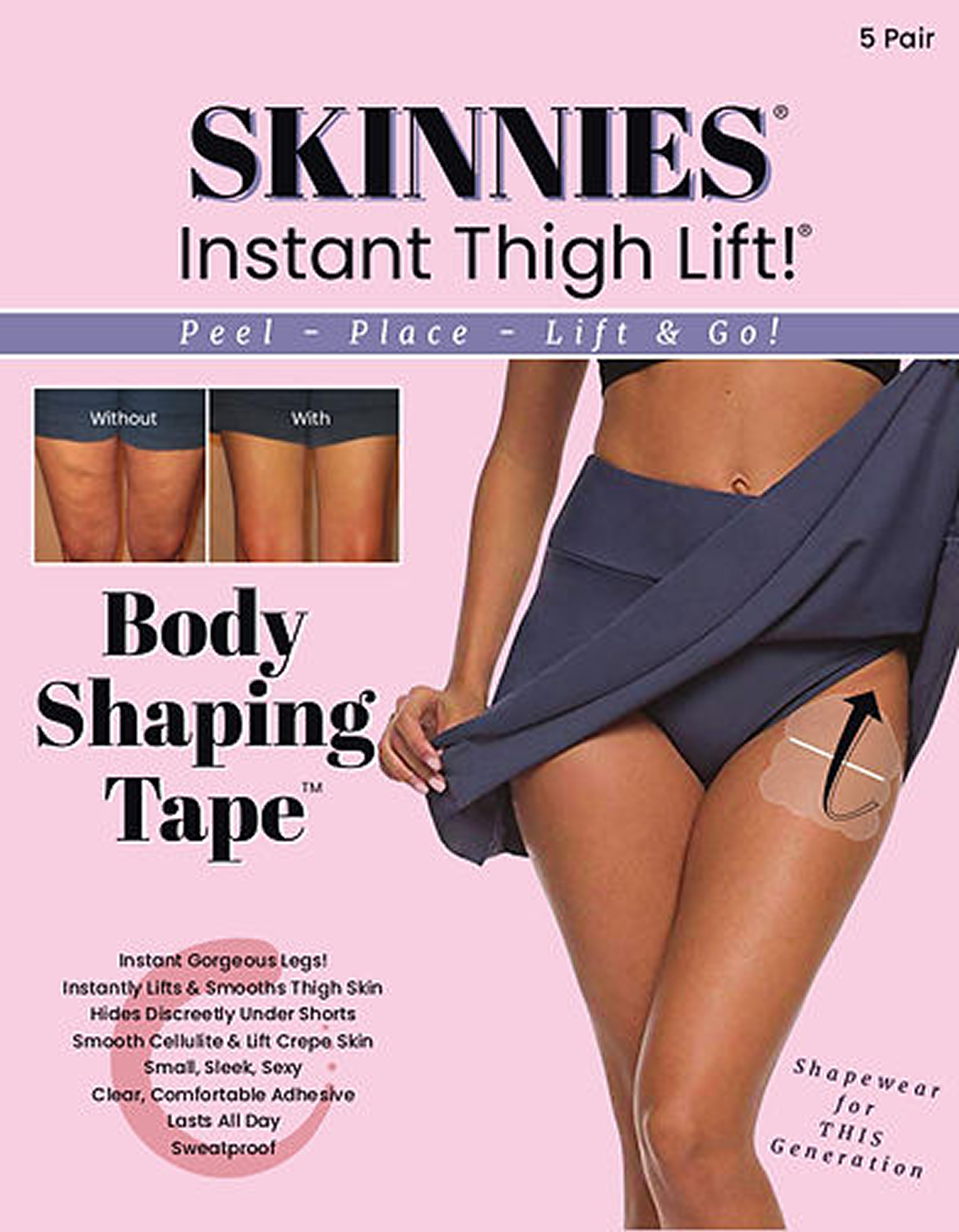 Skinnies Instant Thigh Lifting Tape