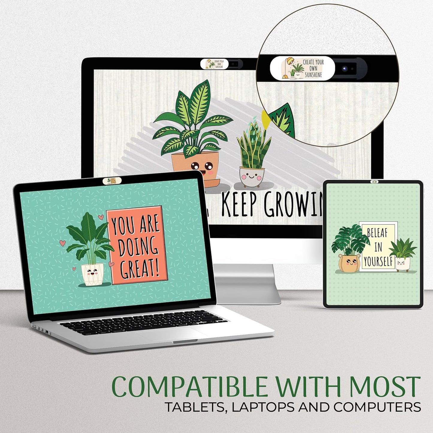 Plant Lovers Webcam Covers (Large)