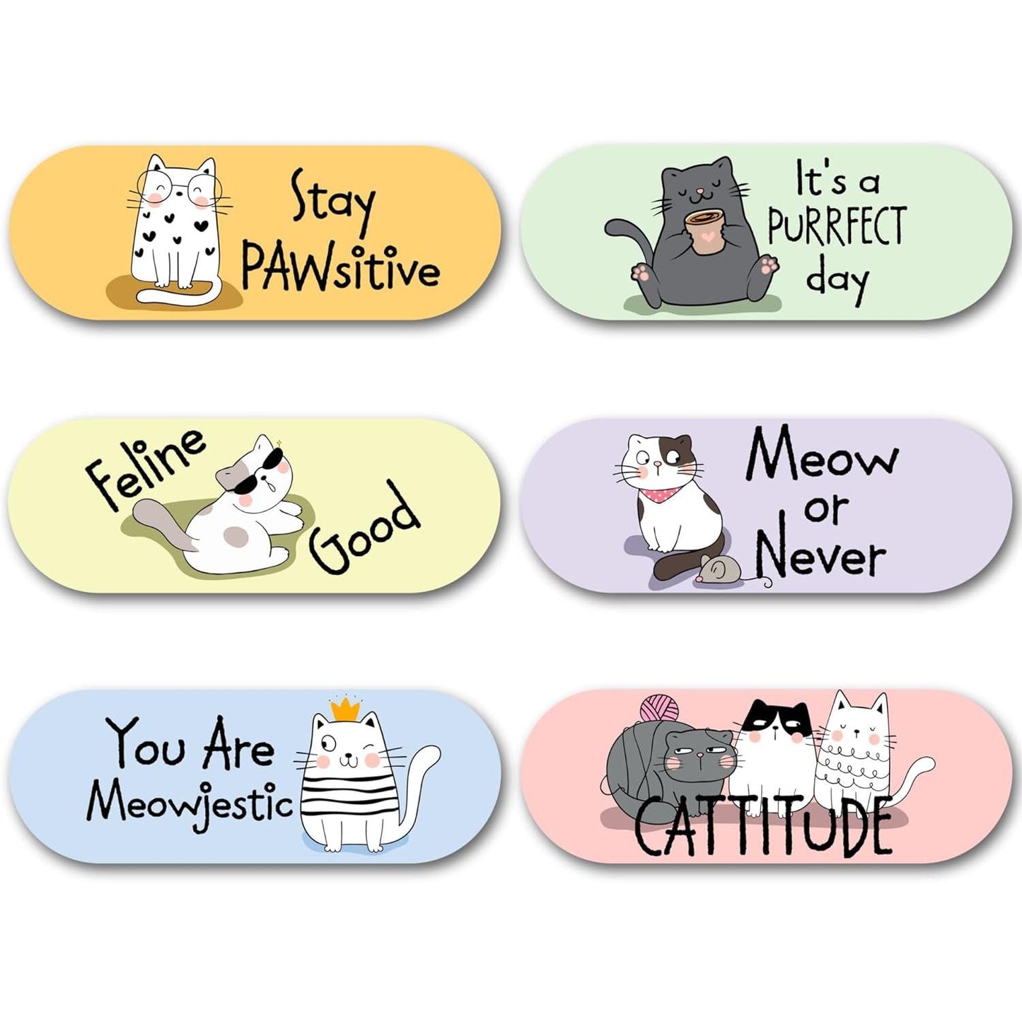 Cat Lovers Webcam Covers (Large)