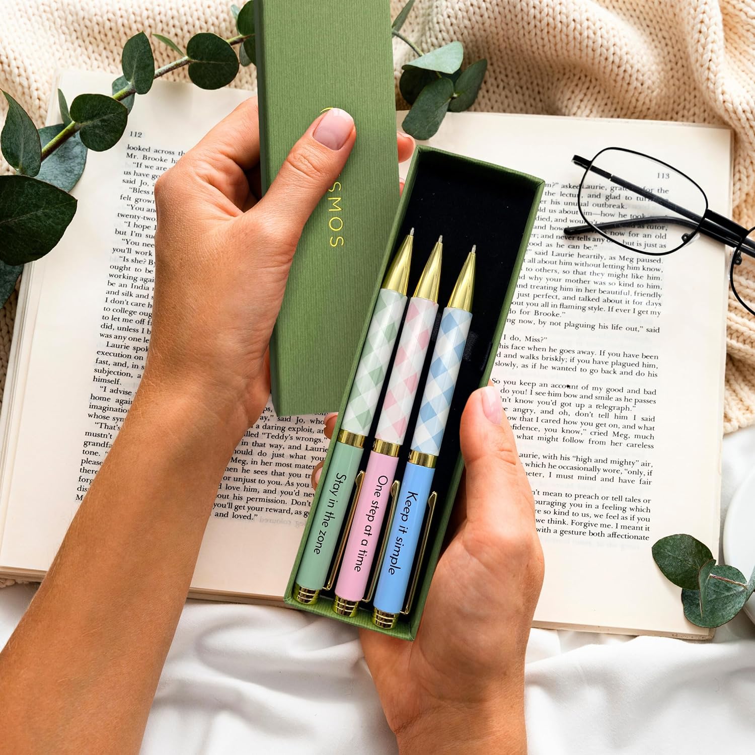 Gingham Series - Focus Pen Set (3pcs)