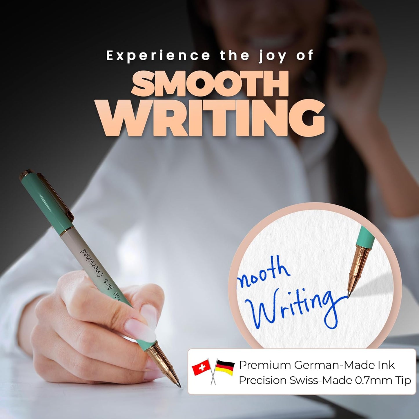 Blue Gel Pen Refills 3.9 inches (6pcs)