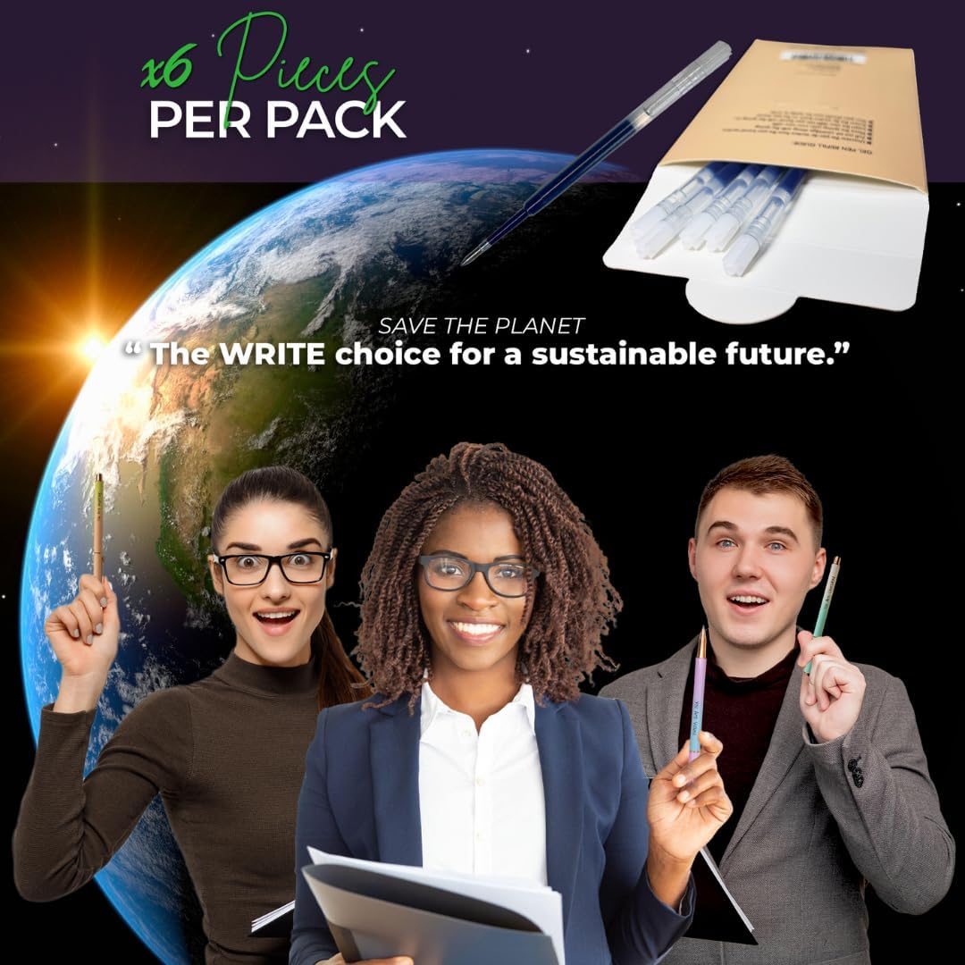 Blue Gel Pen Refills 3.9 inches (6pcs)