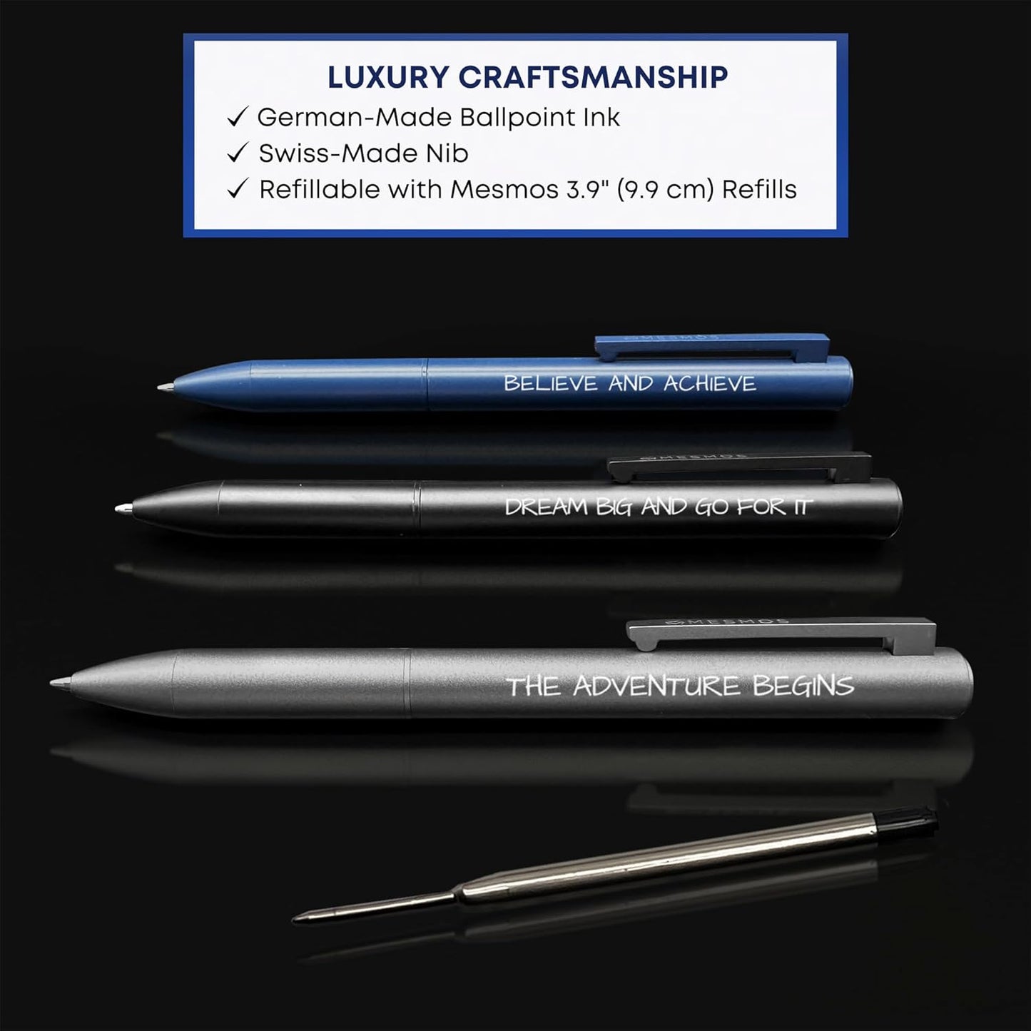 Midnight Series -  Graduation Pen Set (3pcs)