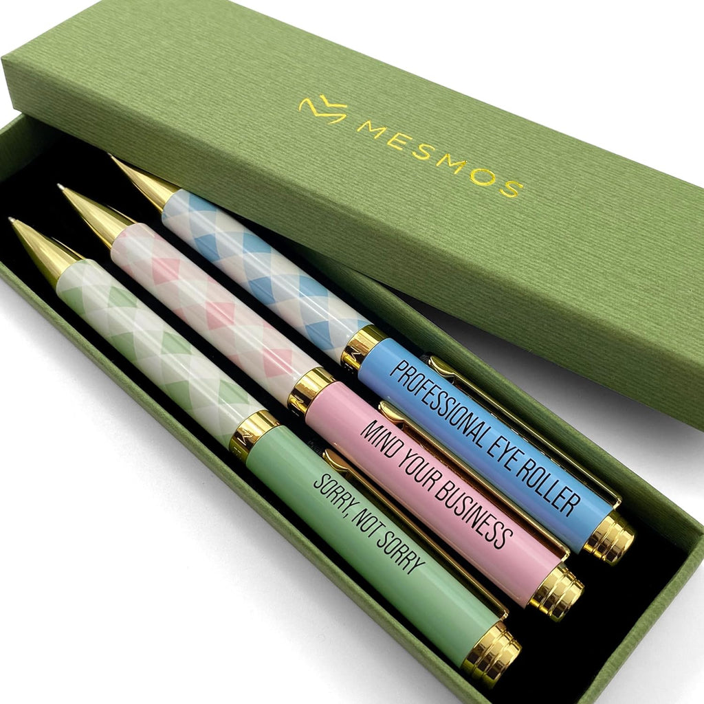 Gingham Series - Unapologetically Me Pen Set (3pcs)