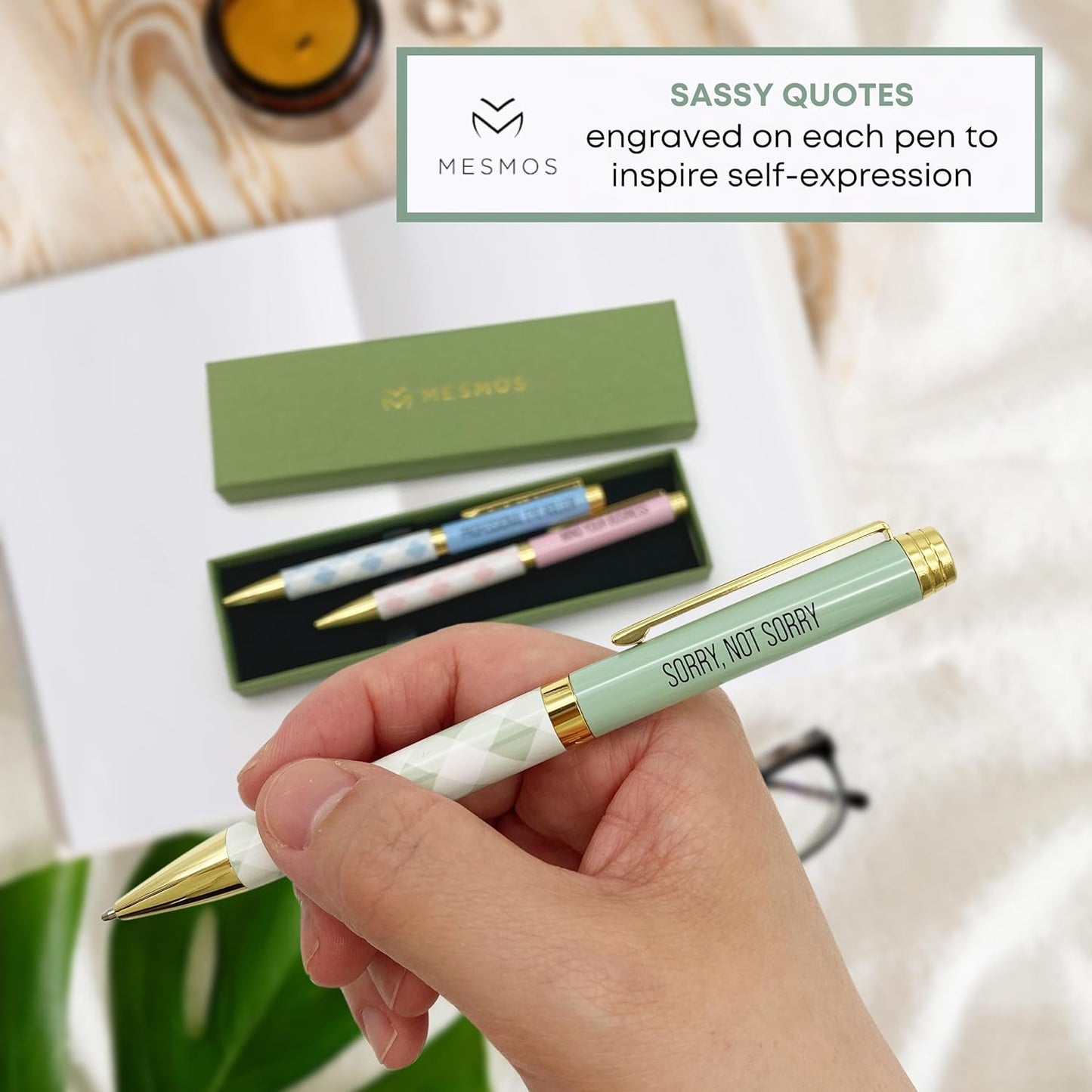 Gingham Series - Unapologetically Me Pen Set (3pcs)