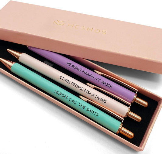 Pastel Series - Funny Nurse Pen Set (3pcs)