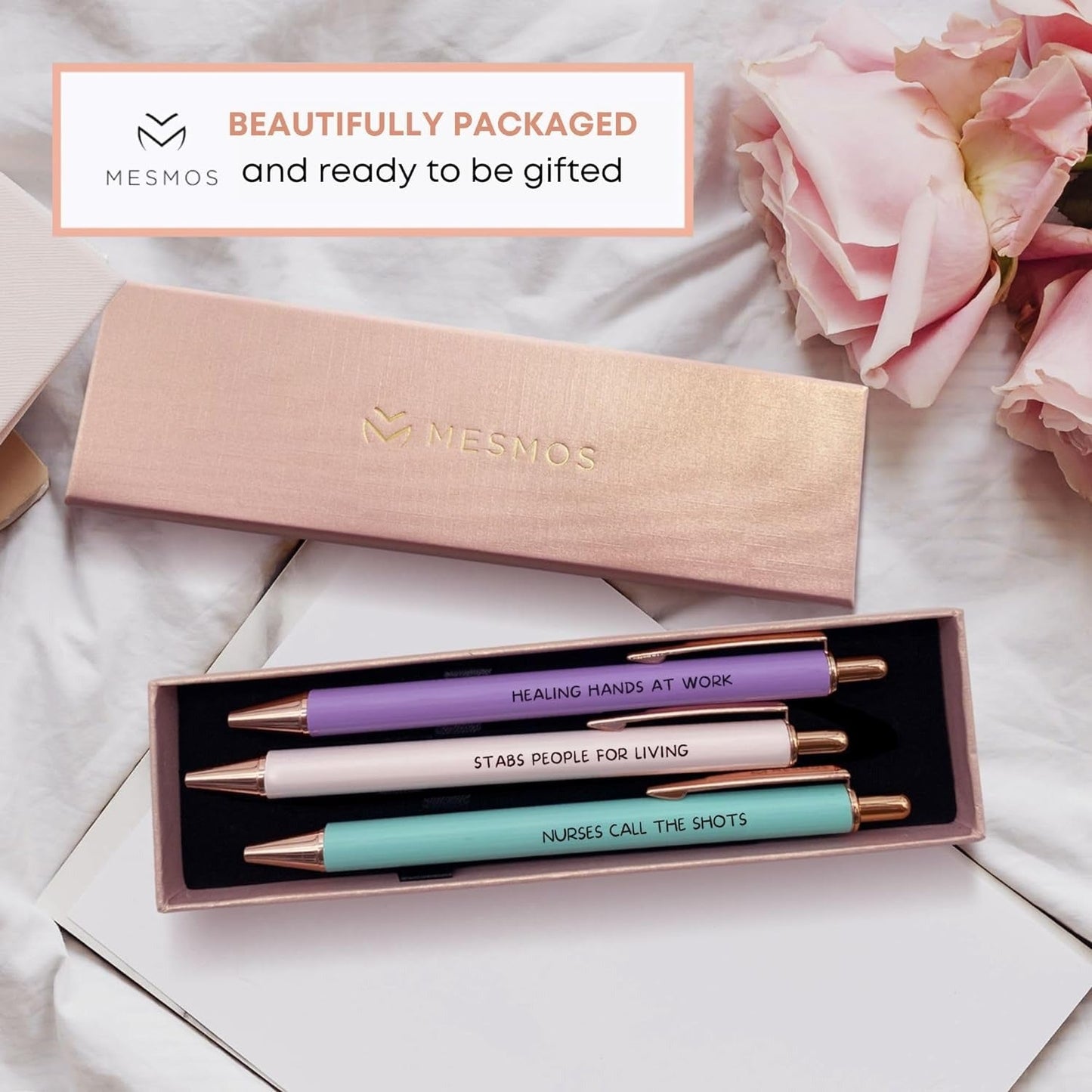 Pastel Series - Funny Nurse Pen Set (3pcs)