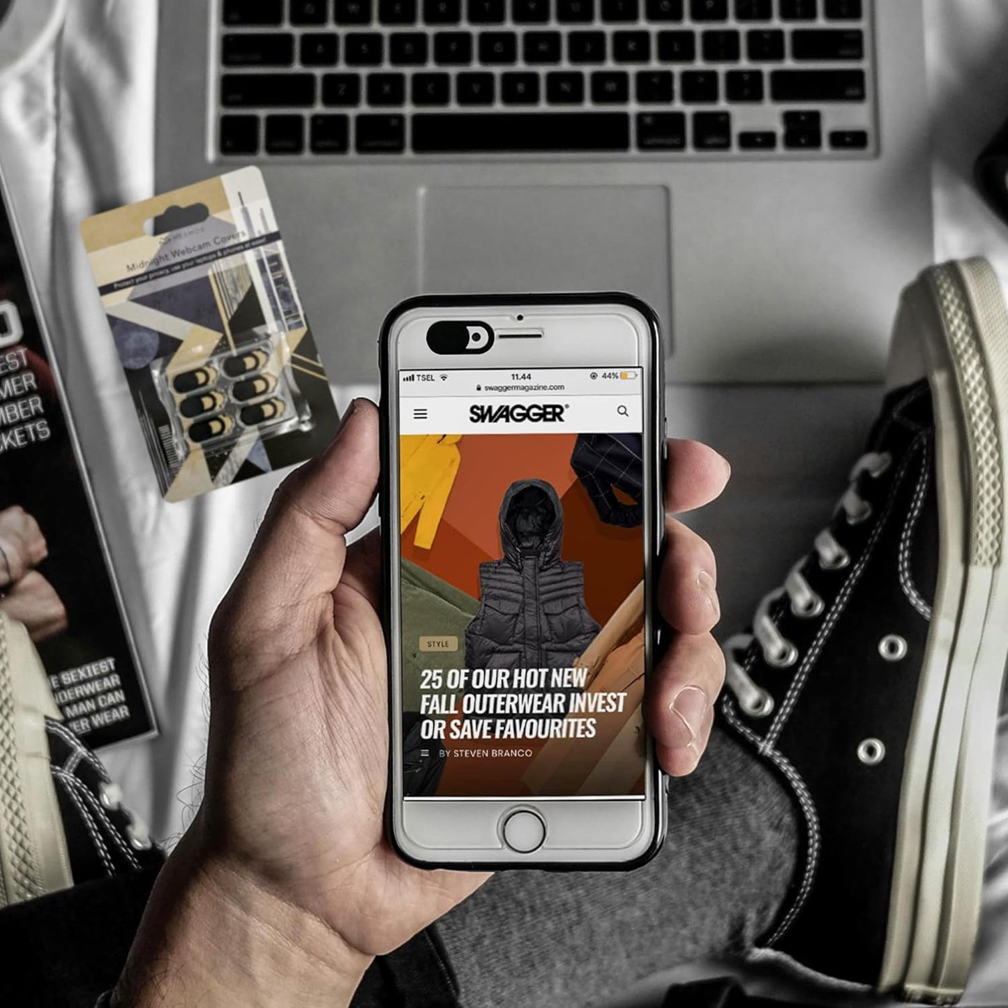 Sleek Black Camera Covers - Small