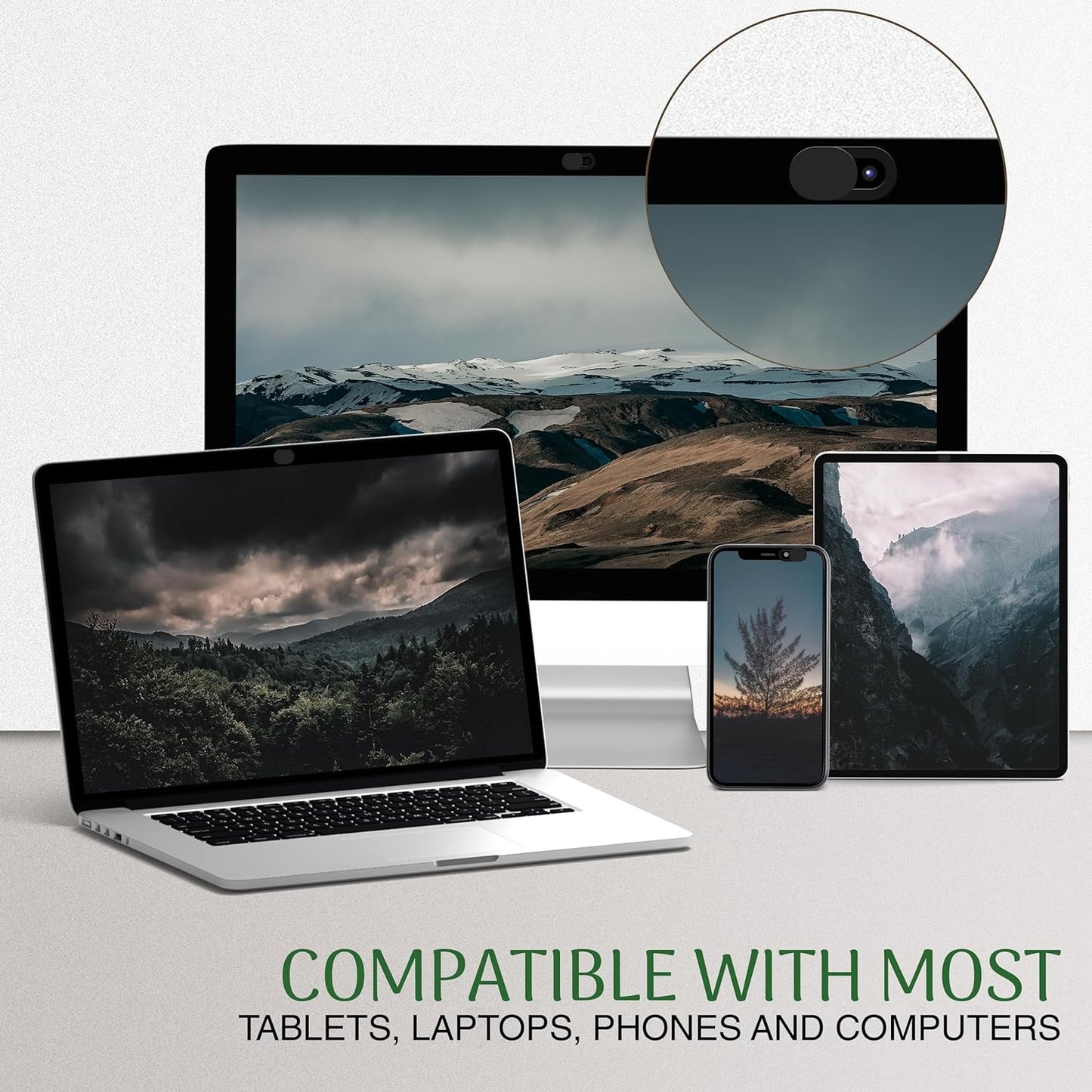 Sleek Black Camera Covers - Small