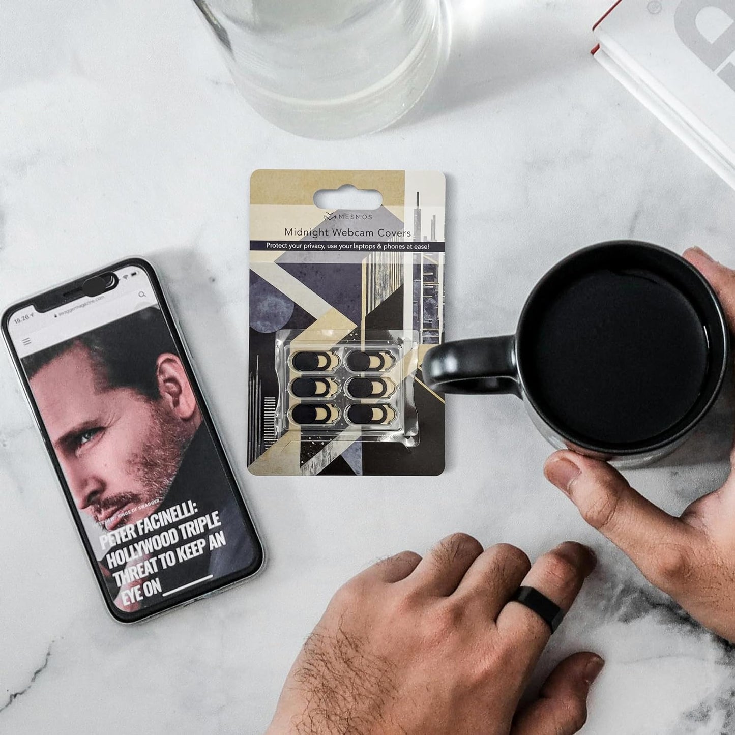 Sleek Black Camera Covers - Small