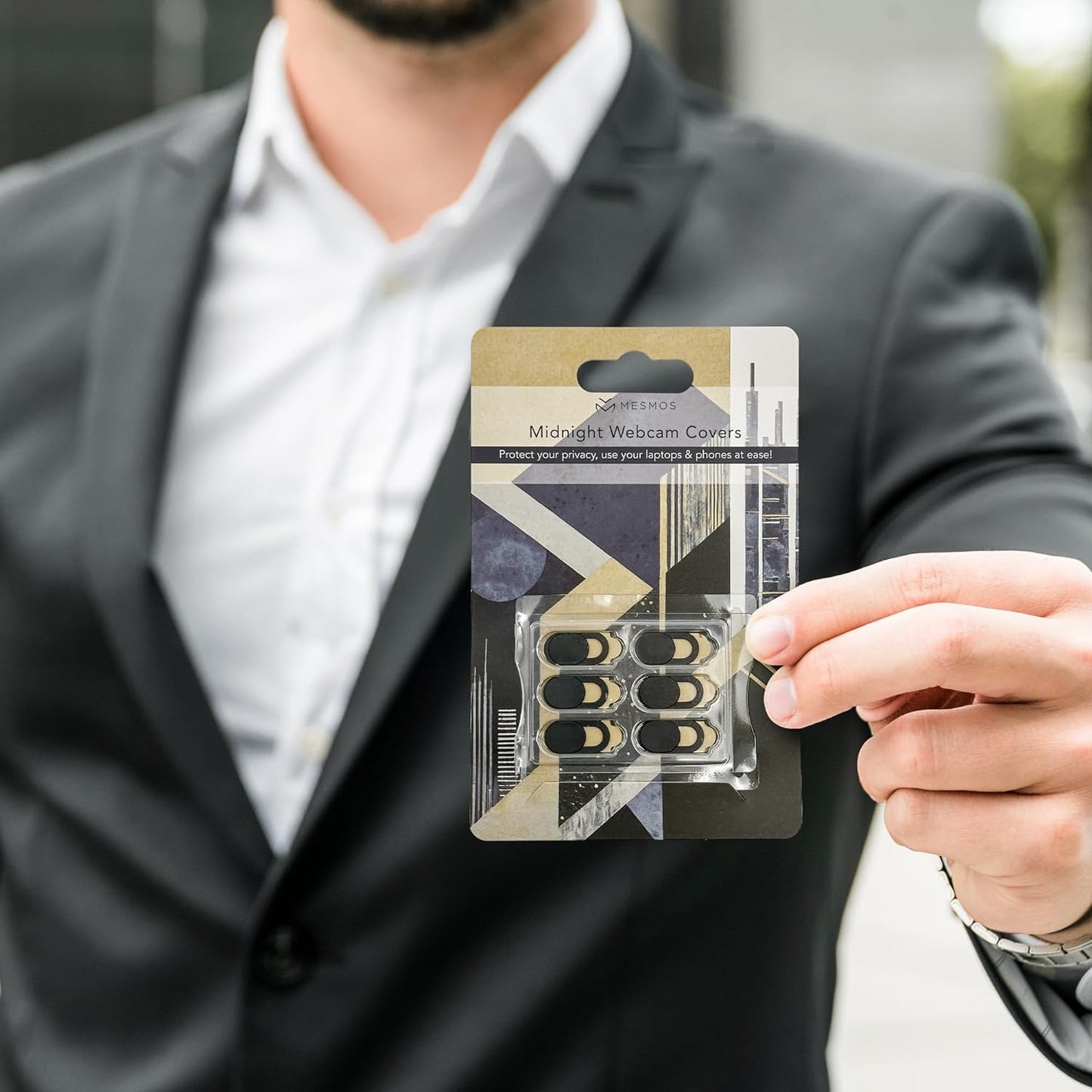 Sleek Black Camera Covers - Small