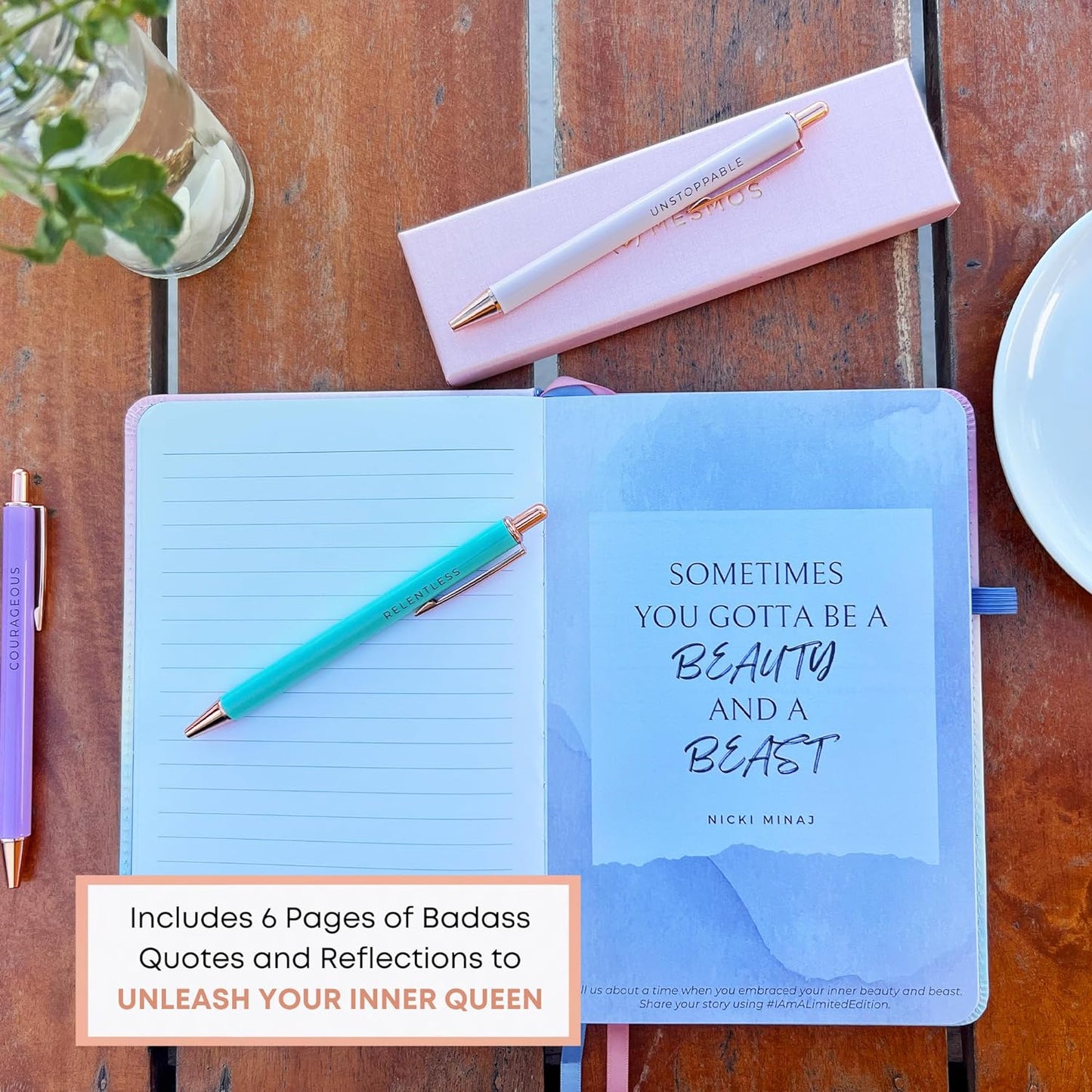 Vegan Leather Journal - Pastel Dreamwave