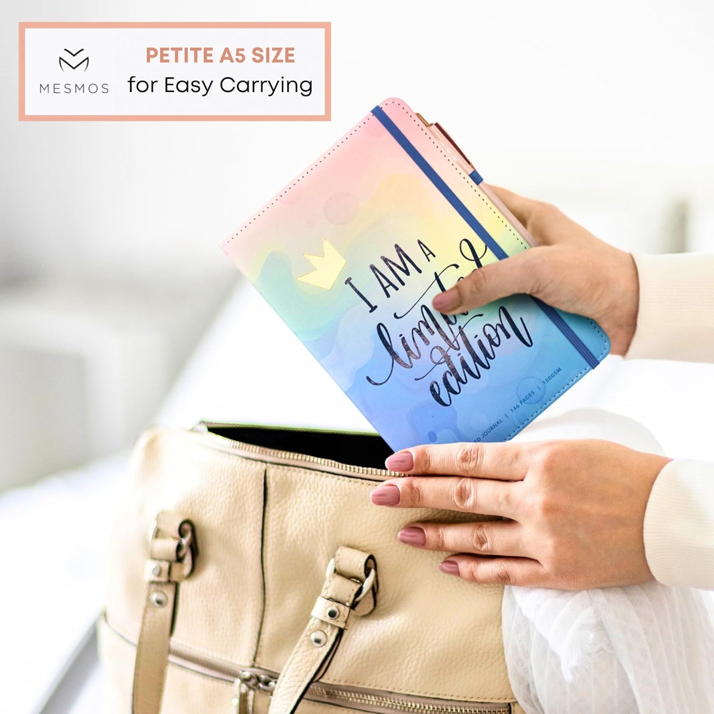 Vegan Leather Journal - Pastel Dreamwave