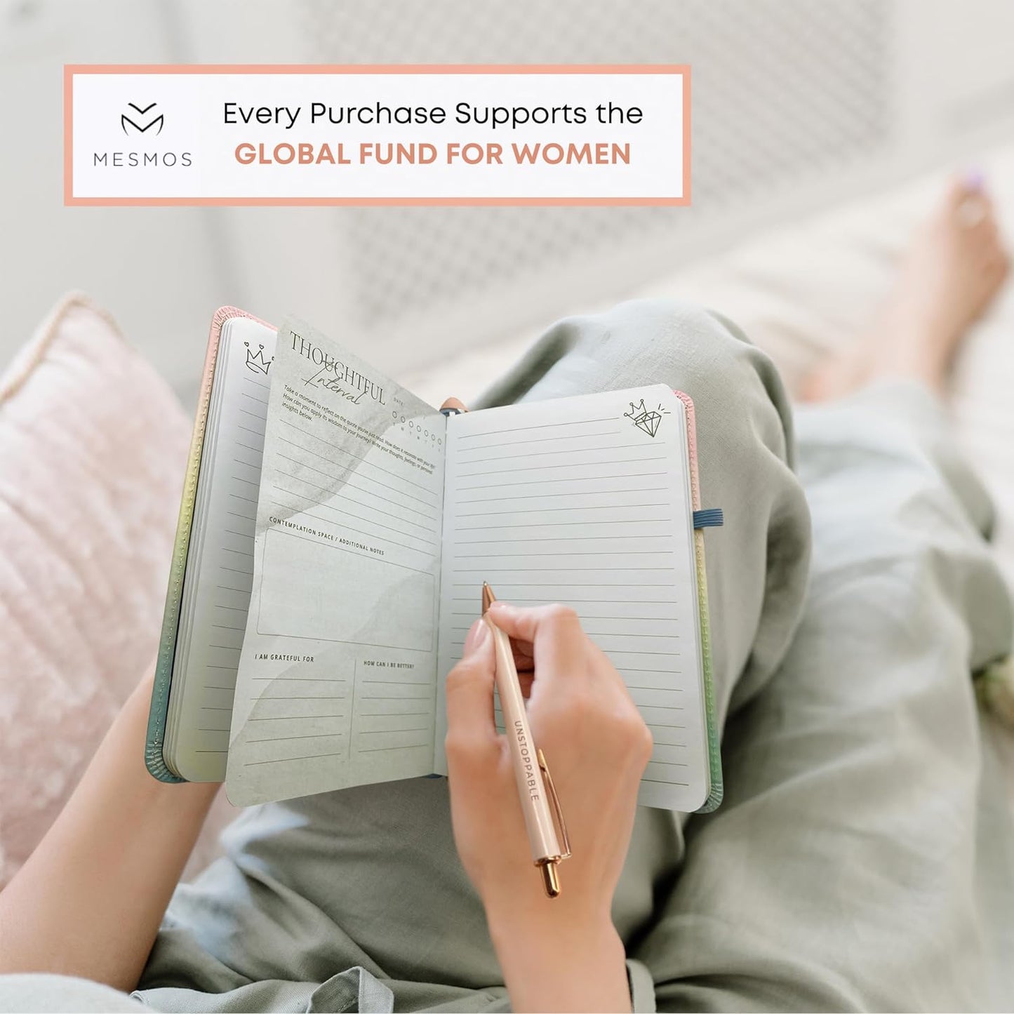 Vegan Leather Journal - Pastel Dreamwave