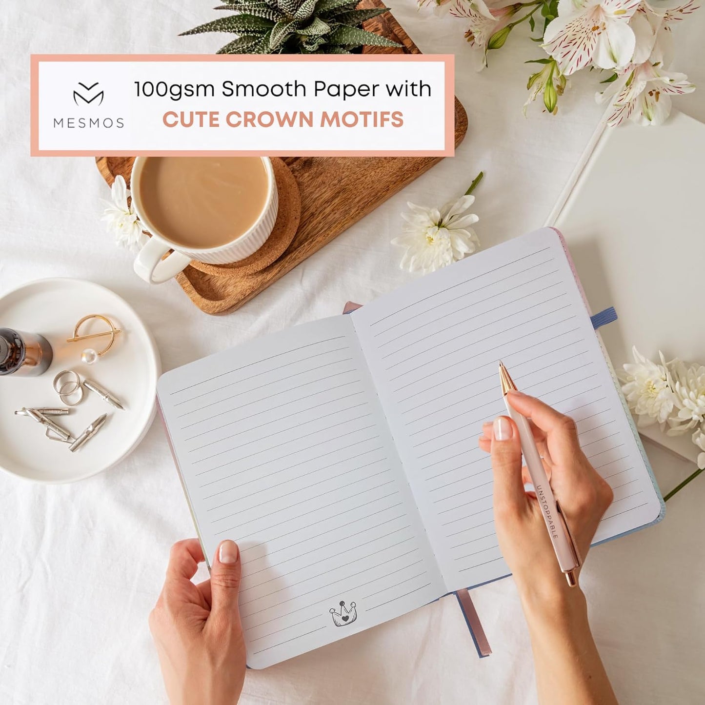 Vegan Leather Journal - Pastel Dreamwave