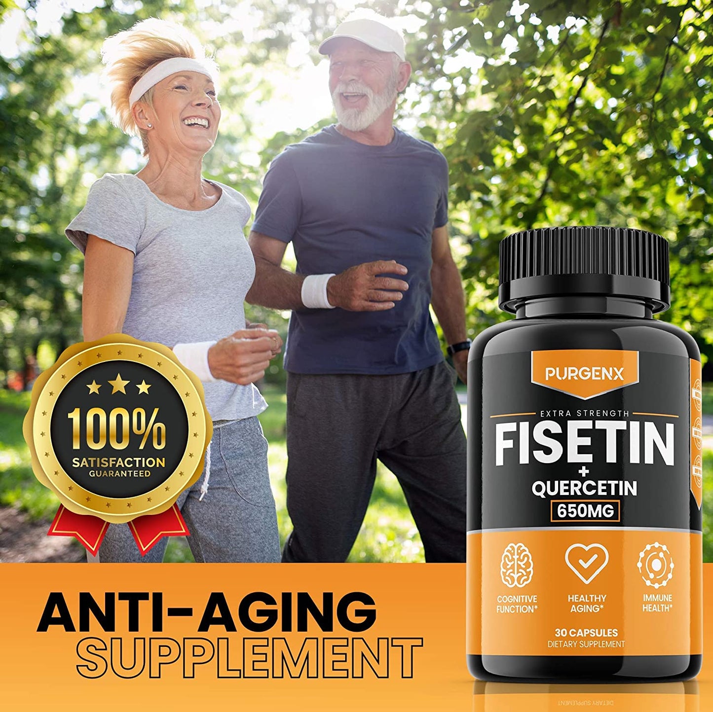 (60 Capsules | 650mg) Fisetin with Quercetin 650mg