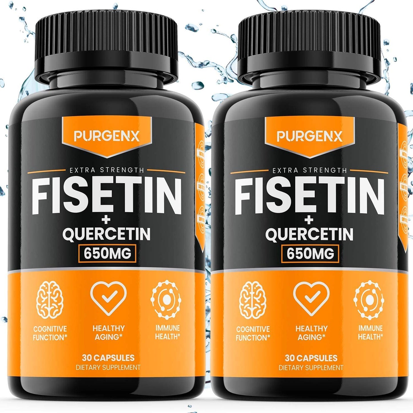 (60 Capsules | 650mg) Fisetin with Quercetin 650mg